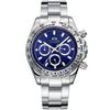 Paulareis Automatic Watches Self Wind Mechanical Gold Stainless Steel Glacier Ice Blue Dial Chestnut Brown Bezel Luminous Men Watch RL01