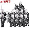 The Soldier With War Horse Gondor Army Figures Lotr Armor Guard Warrior Archer Medieval Knights Building Blocks Bricks Toys Gift