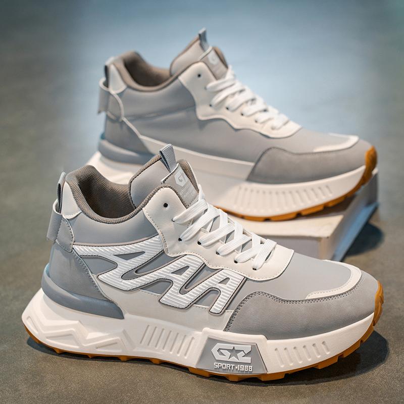

Korean Breathable Mesh Men Casual Sports Shoes White Trendy Multifunctional Outdoor Travel Sneakers 39