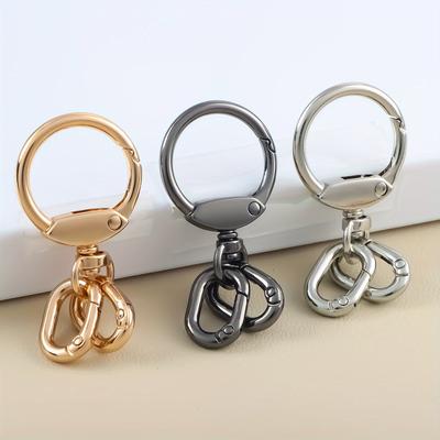 2pcs Keychain Hook Withc Keychain Clip Hook with Spring Ring for Lanyard Making DIY Crafts Keychains