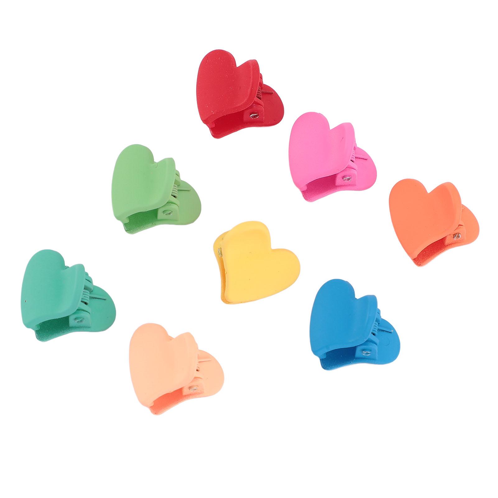 

100pcs Mini Claw Clips Heart Shape Tiny Cute Hairpin Hair Accessories Children Colorful Hair Clamps