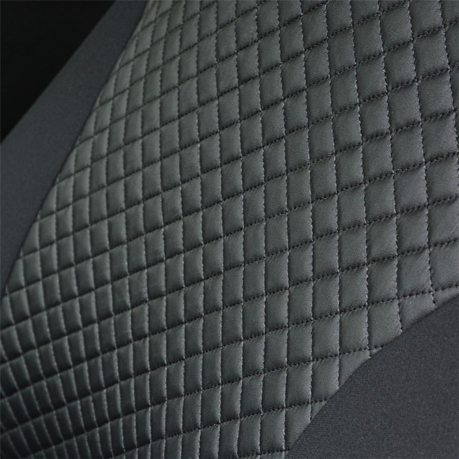 Car Auto SUV Front Seat Cover Black PU Imitated Leather Sports Washable Cushion