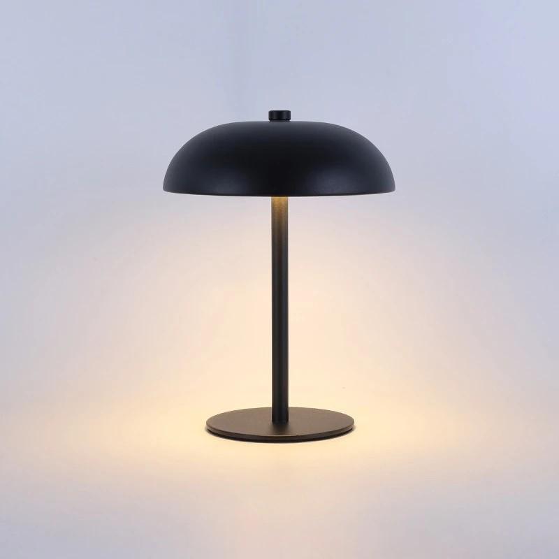 Creative USB Rechargeable Mushroom Desk Lamp - Dimmable Night Light for Bedroom, Study, Bar, or Hotel Atmosphere
