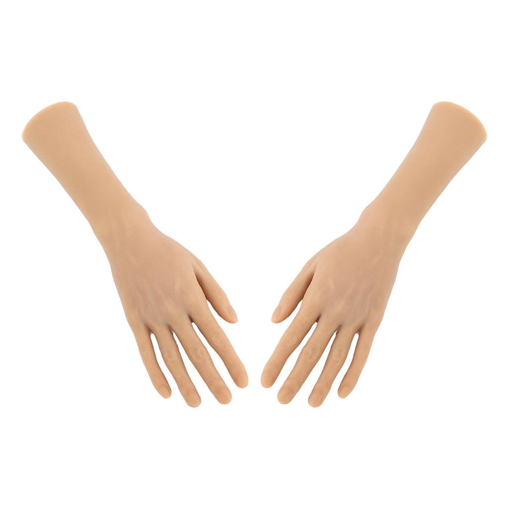 1 pár mužských rukou, vysoce simulované mužské figuríny, ruce pro tetování, náramek s hodinkami