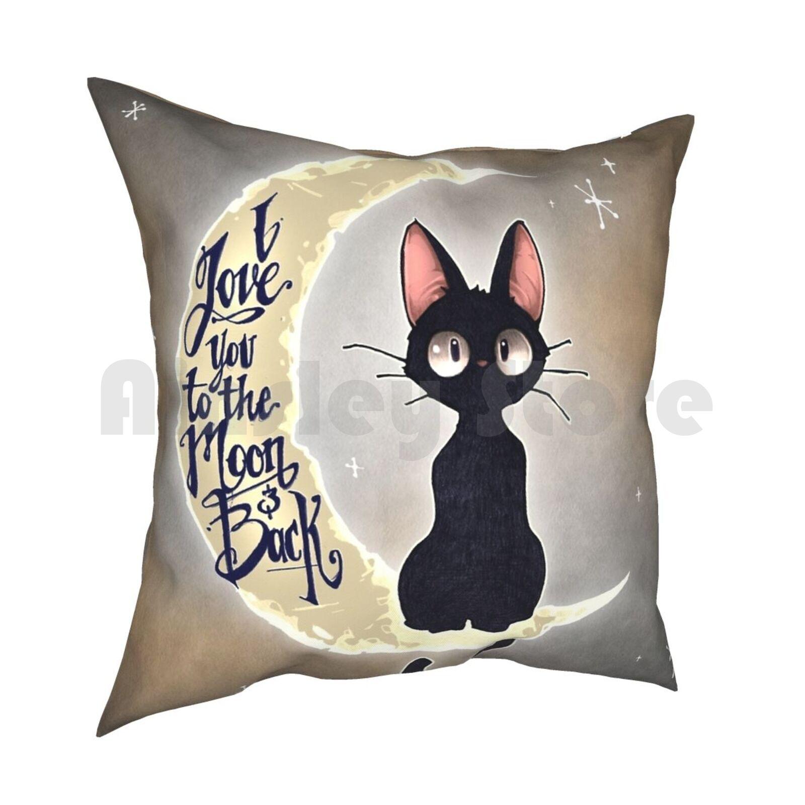 I Love You To The Moon  Back Pillow Case Printed Home Soft Throw Pillow 30x30cm 12x12in