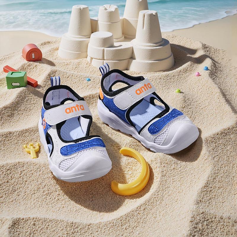 Anta Comfortable Trendy Versatile Velcro Hollow Beach Shoes Lightweight Shock Absorbing Breathable Non-Slip Anti-Kick Low-Top Walking Shoes A12520036