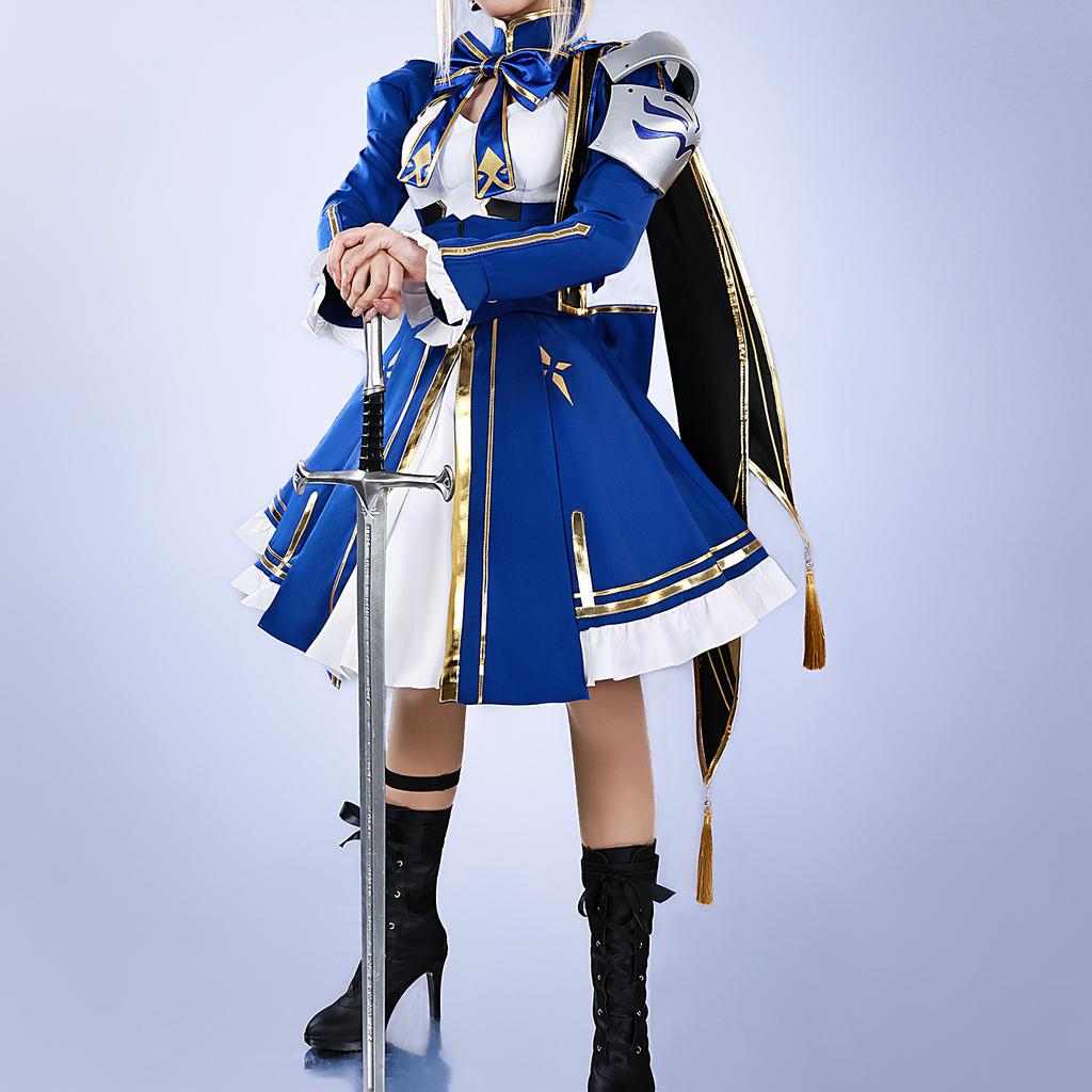 Saber Cosplay Costume Game Honkai: Star Rail X Fate Uniform Halloween Carnival Party Christmas Play Role Clothes Clothing