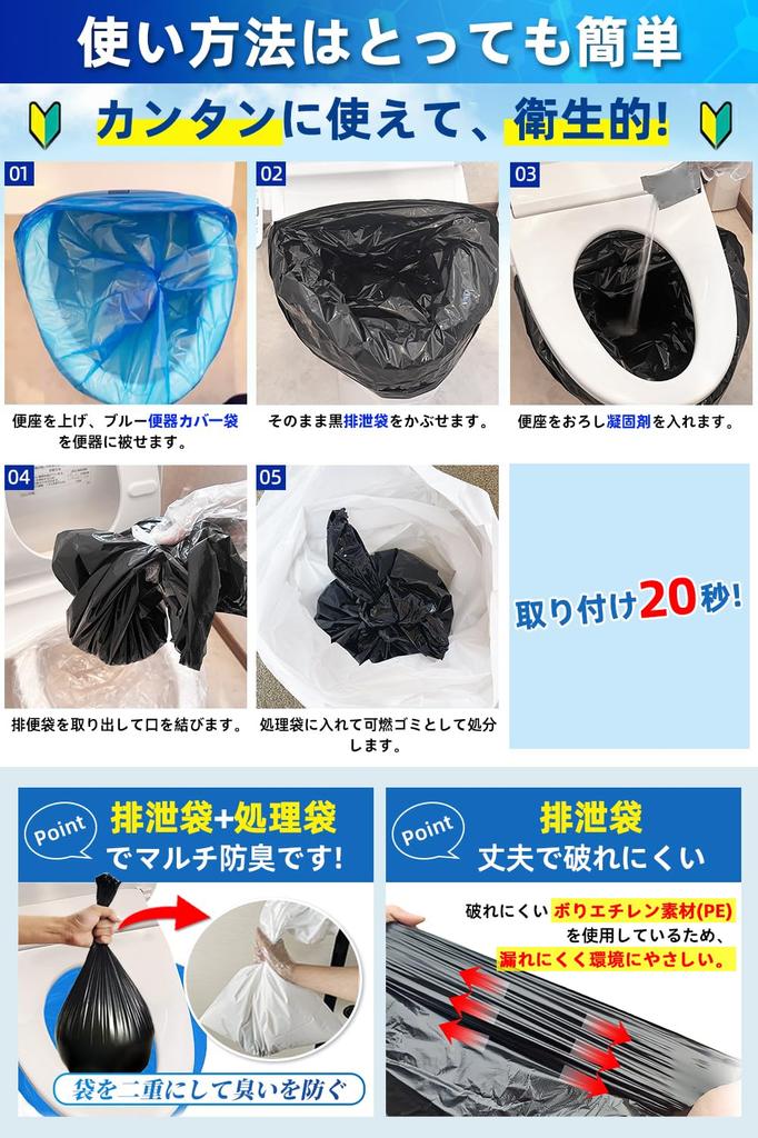 Da un'azienda ad Aichi WC portatile per la prevenzione dei disastri Articoli per la prevenzione dei disastri WC Coagulante durata di conservazione con coperchio antibatterico