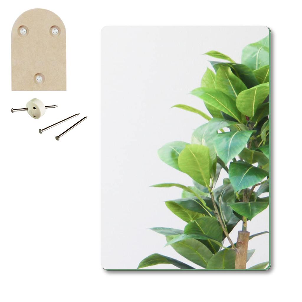 Muramatsu Kagami Store Mirror Wall Hanging Toilet Rounded Corners Scandinavian 27 x 39cm Wall Stickable Mirror Design Kagami Shape Card [Rental