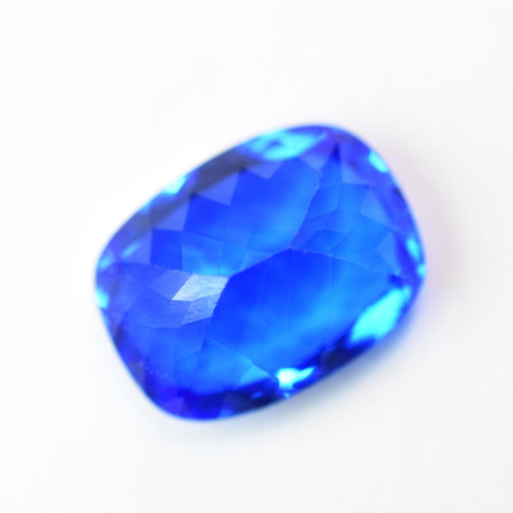 Natural Royal Blue Sapphire Loose Gemstone 8.21 Ct Cushion Cut September Birthday Birthstone