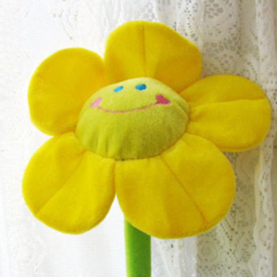 Plush Flower Un Flower with Bendable Stems Smile Face Stuffed Toy Home Decor