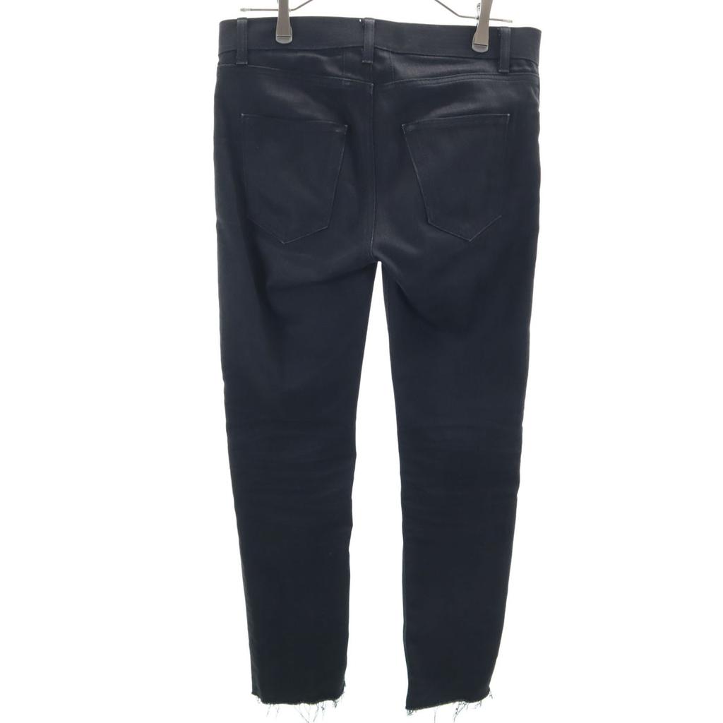 SAINT LAURENT made in Japan Cut-off processing Long pants W29 black Women Used