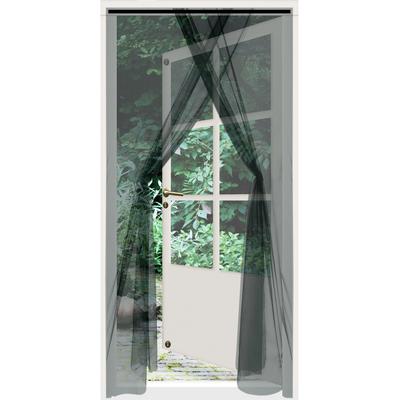 Doppel-Schwarzes Moskitonetz für Türen 220x150 cm