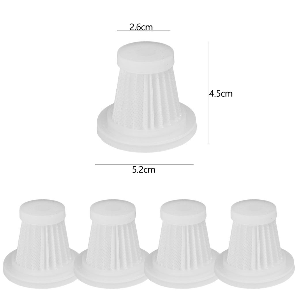 5PCS Cordless Vacuum Cleaner Filter Parts Home Car Element Handheld Vacuum Cleaner Wireless Replacement Filter Accessries