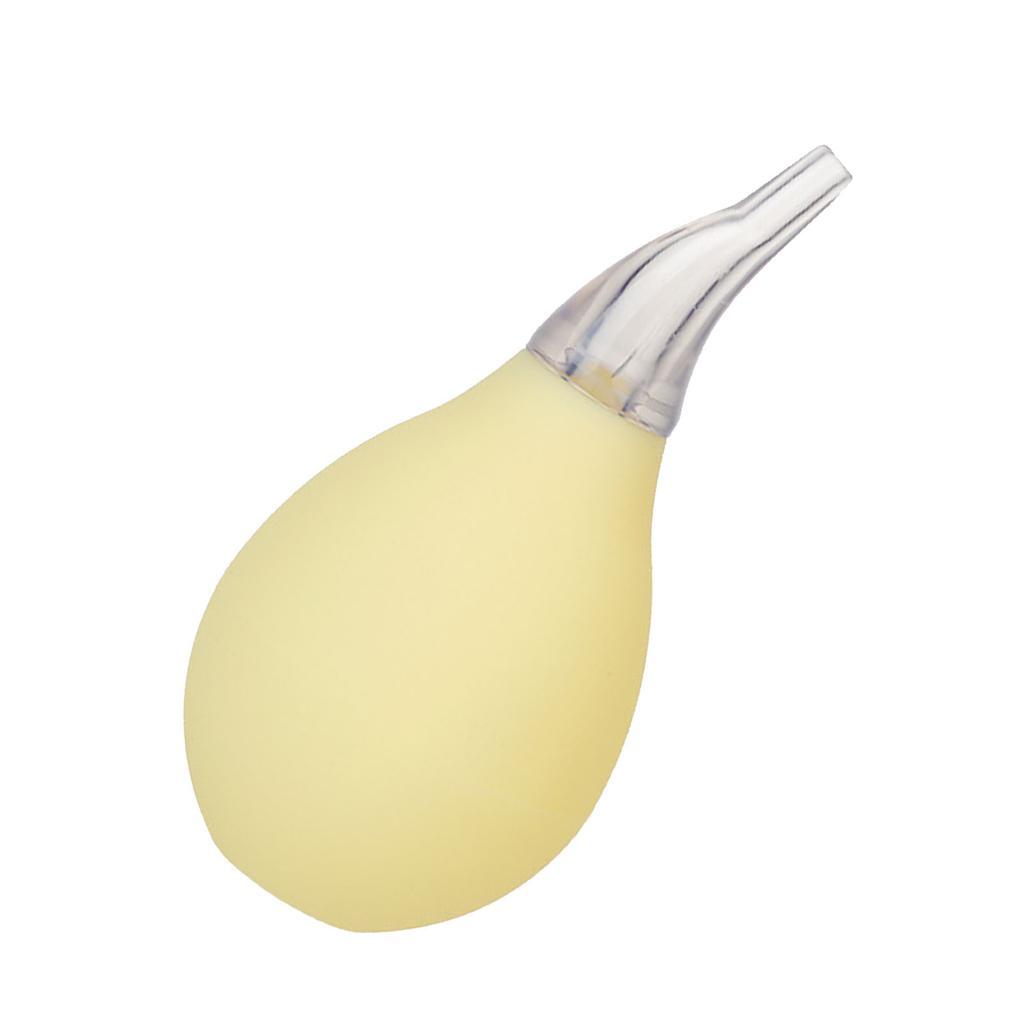 Aspiratore Nasale per Bambini a Forma di Goccia Pulitore Nasale in PVC Manuale a Pressione Testa in Silicone Medico Ventosa per Pulizia Naso per Neonato Giallo