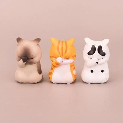Haustier Katze Kuchen Dekoration Figur Modell Spielzeug Kawaii Bedrängtes Kätzchen Katze Figur Mini Tiere Heim Ornament Kind Weihnachtsgeschenk Handwerk