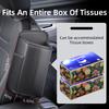 Leather Car Seat Side Storage Bag Hanging Auto Seat Organizer Tissue Holder Cup Holder Mesh Storage Pocket for Phone Bottle