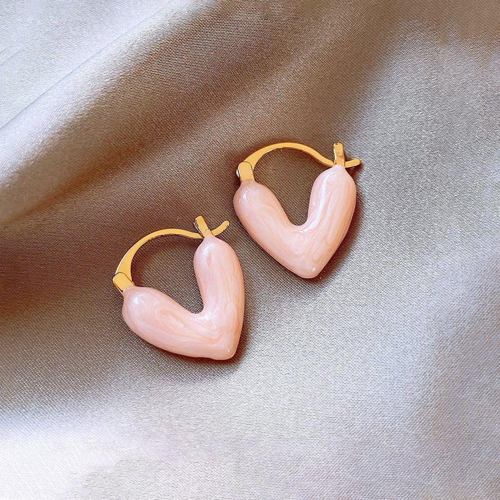 

Silver Needle Mermaid Ji Love Stud Earrings Cream Sweet Wind Super Flash Diamond Earrings Premium Light Luxury Temperament Earrings