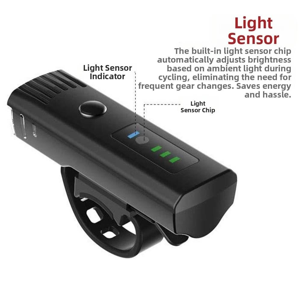 USB Rechargeable Bike Headlight Anti-splash Water MTB Front Lamp Front Bicycle Lights  Night Riding