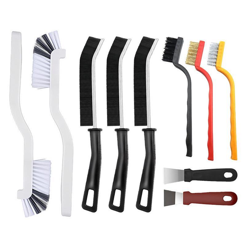1-15 Pcs Crevice Cleaning Brush Set, Hard Bristle Cleaning Supplies For Kitchen, Bathroom, Corner, Grout, Sink, Cup, Teapot, Bot