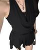 Pure Desire To Hang the Neck Fake Two-piece Lace Dress Women's Summer New Small Man Looking Thin Waist Swing Collar Black Short Skirt