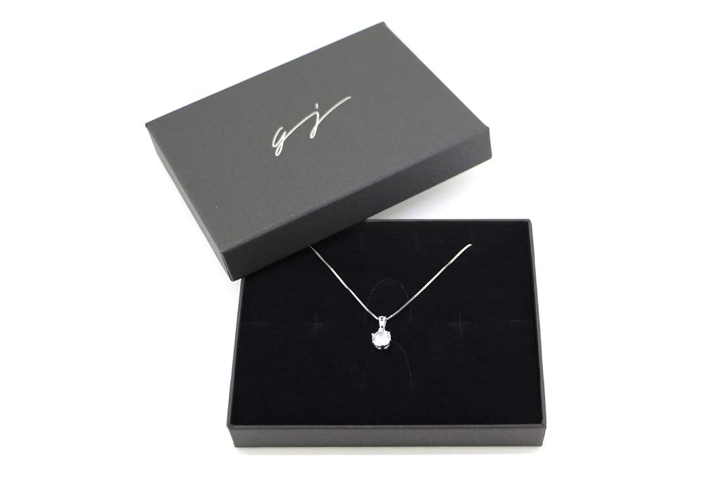 Dangling Teardrop Popular for 925 Platinum Coating [gulamu Jewelry] Necklace, Shape, Women, Hypoallergenic, Silver,