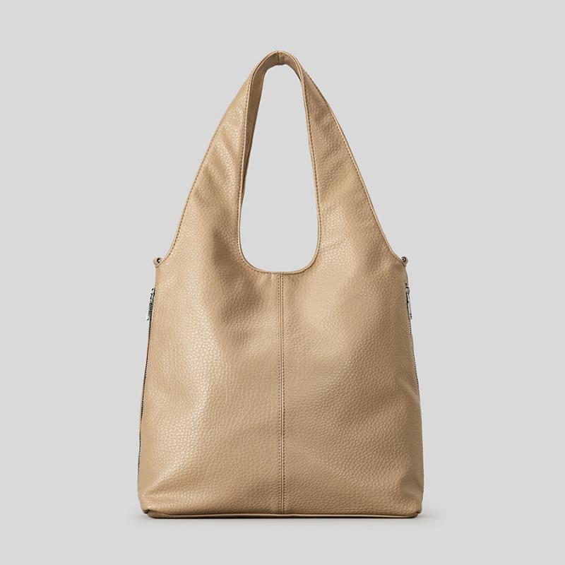 Weiche Lederhandtasche High-End Unterarm-Schultertasche Lässige und vielseitige Bucket Bag