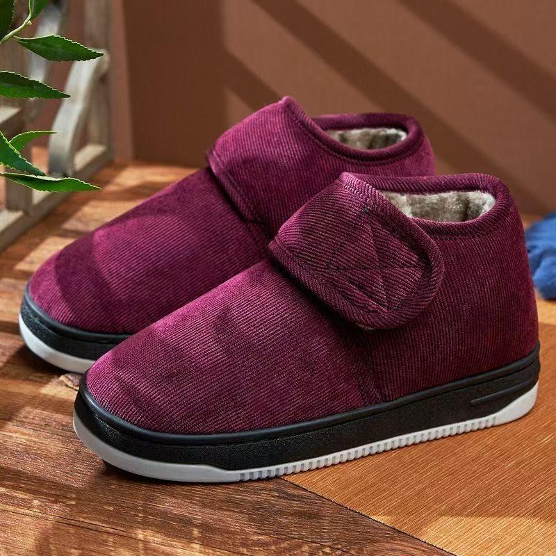 Modische und vielseitige Damen-Baumwollschuhe, Damenstiefel, Kälteschutzschuhe, Taschen, Klettverschluss-Schneestiefel und Baumwollstiefel