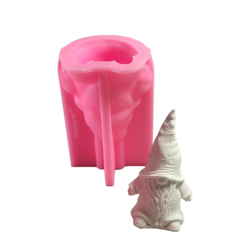 Home Decoration Silicone Mold Gnome Figurine Shaped Ornament Mould Christmas Accessory Mold Jewelry Making Supplies
