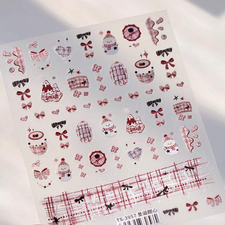 

TENSOR Matte Christmas Sweetheart Nail Stickers TS-3957