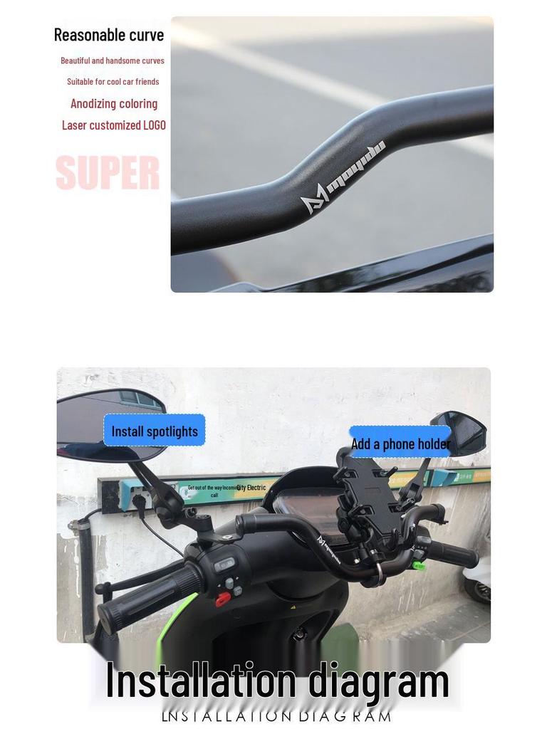 Dětská rukojeť a balanční tyč pro elektrickou koloběžku Ninebot, model 125