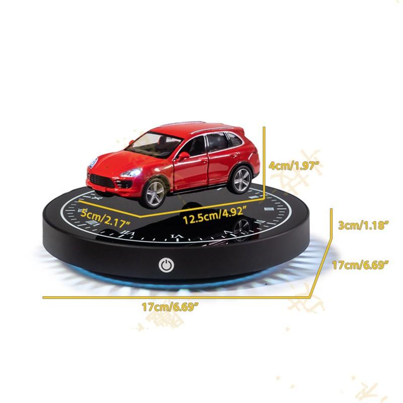 Magnetisch schwebendes Auto mit Metallbasis, 360° freie Drehung, Heim- und Bürodekoration, einzigartiges Geschäftsgeschenk, kreatives Geschenk