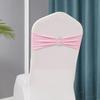 Chair Sashes Bows Wedding Lycra Chair Spandex Bands Stretch With Buckle For Chair Covers Decoration Party Dinner Banquet