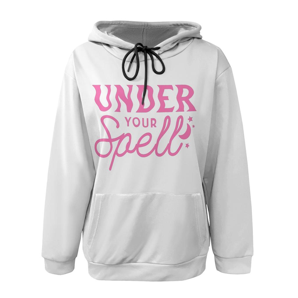 European & American Women's Casual Printed Hooded Sweatshirt A8773
