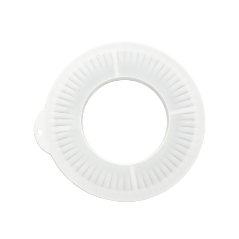

Flexible Silicone Lid Guard For 4.5-5 Quart Mixing Bowls Block Splatters Stand Mixer Bowl Cover with Small Folding Bowl белый