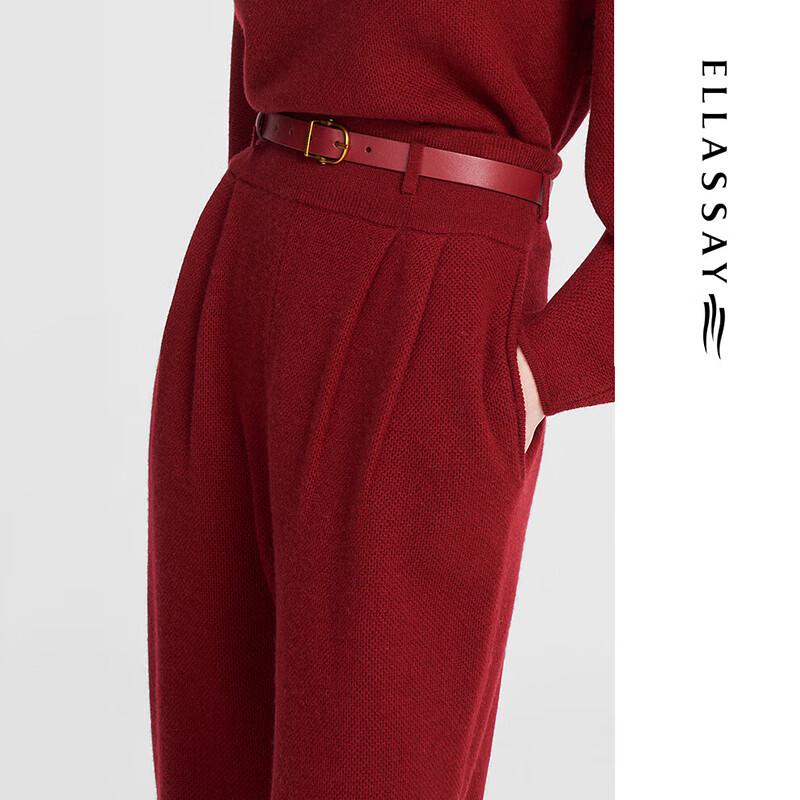 ELLASSAY Women's Merino Wool Knit Lounge Pants