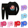 5556 Filles Enfants Nastya Imprimé Manches Longues Haut Pantalon Pyjama Vêtements de Nuit Ensembles de Sommeil