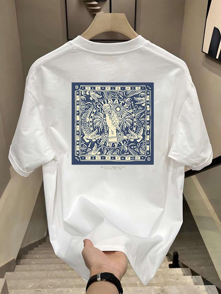 2026 Personalized T-shirt - Cool and Stylish Print for Males - Summer Round Neck - Versatile Short Sleeve Top