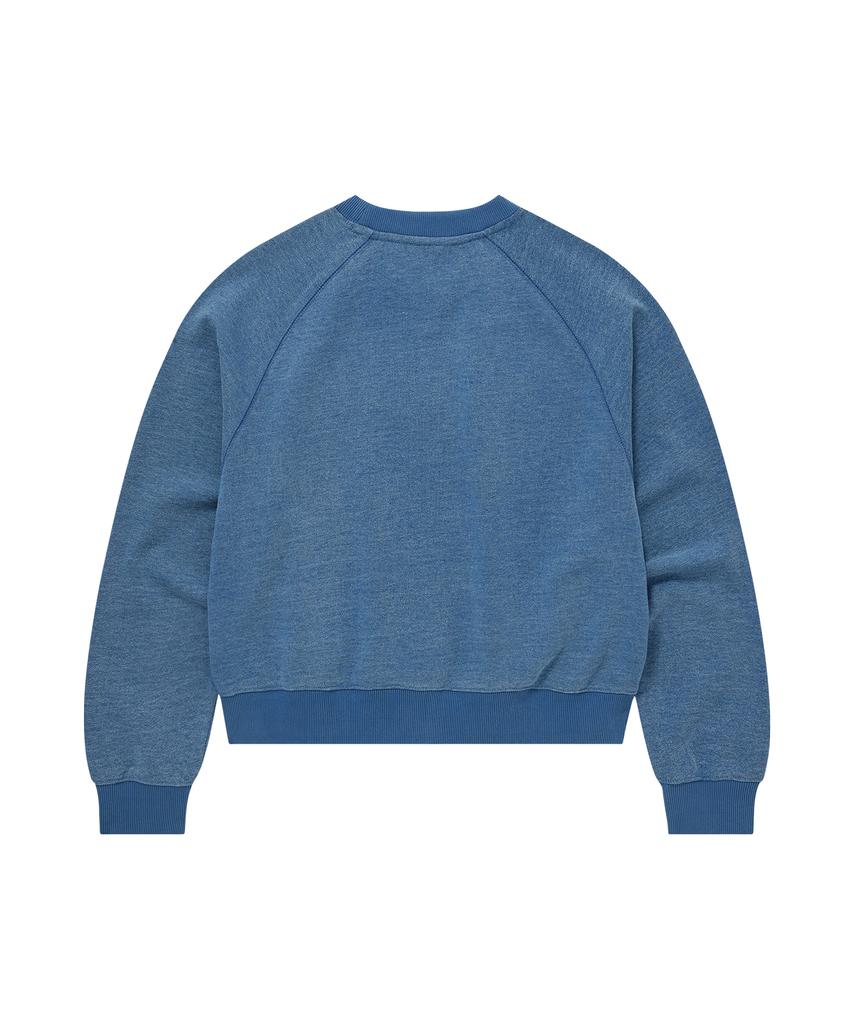 COVERNAT WOMAN Denim Cooper Logo Sweatshirt
