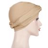 Fashion Vintage Hijab Caps Elastic Soft Polyester Twist Knot Turban Hat Breathable Wrap Style Cancer Chemo Hat Hair Loss