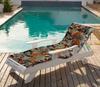 Vargottam Printed Rocking Chair Sofa Cushion With Ties  Chaise Recliner Quilted Thick Padded Seat Cushions Recliner Garden Outdoor