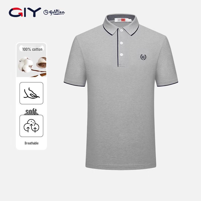 Goldlion Men s Pure Cotton Casual Polo T-Shirt 2XL