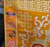 Tibetan Embroidered Vajra Cross Tablecloth and Altar Hanging Decor