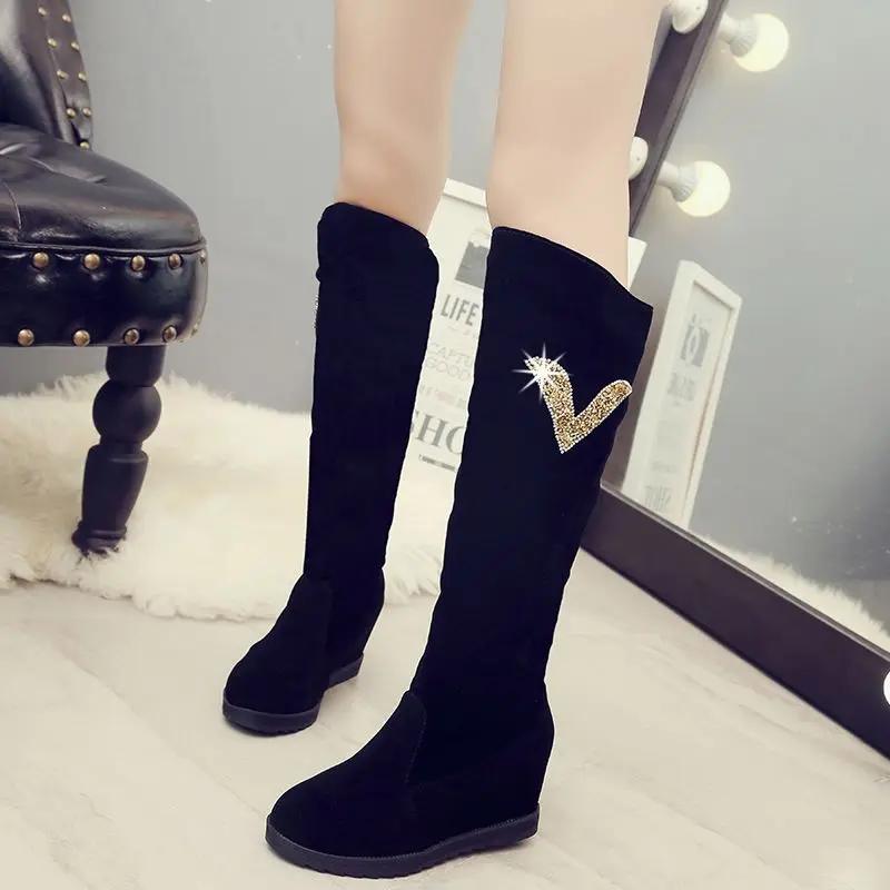 Fashion Long Boots for Women Autumn High Heels Elegant Heeled Knee Shaft Shoes Woman Winter 2024 Y2k Novelty Large Size Warm New Spring