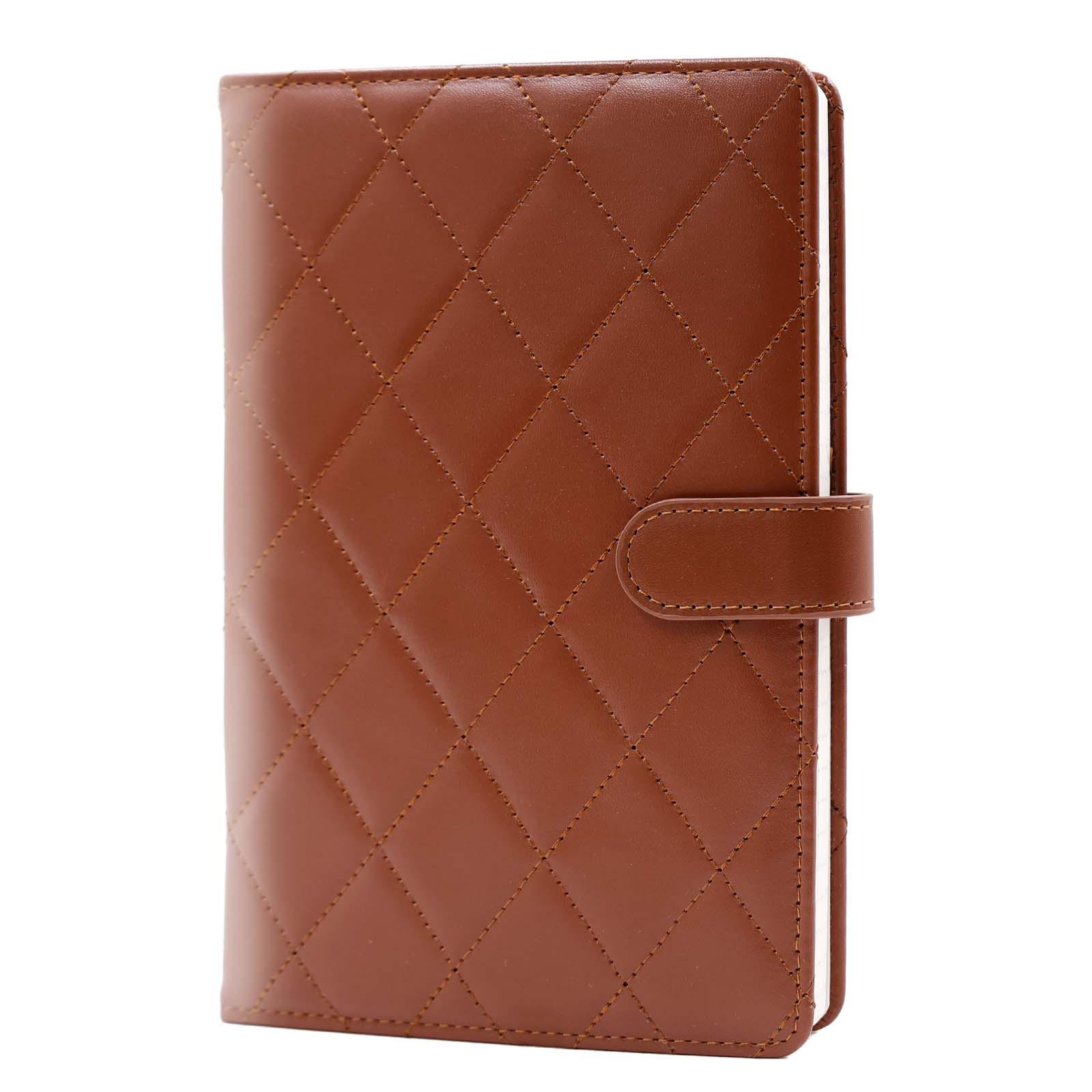 A5 Fragrance Style Rhombus Grid Notepad with Customizable Logo and Buckle