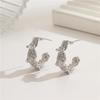 European-American Metal Circle Earrings: High-End Irregular Hoop, Exaggerated Personality Ear Studs & Cuffs for Women