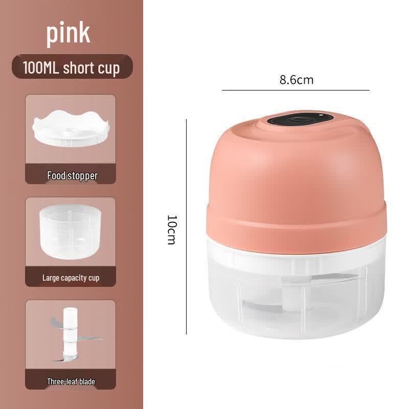 Mini Wireless Electric Garlic Chopper and Food Processor