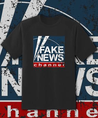 Fake News Channel Shirt - Adult & Youth Sizes Up To 6XL Fast Ship!!