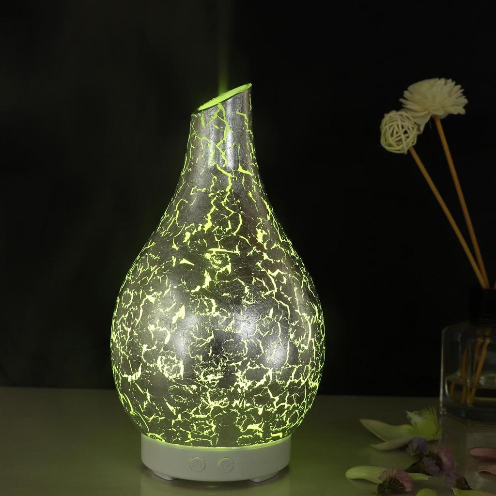 Creative Seven-Color Glass Aroma Lamp for Home and Office