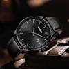 BEN NEVIS Men's Leather Casual Watch Date Display Waterproof Analog Quartz Stylish Unisex Business Daily Use